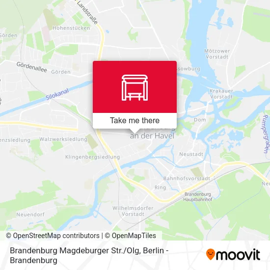 Карта Brandenburg Magdeburger Str. / Olg