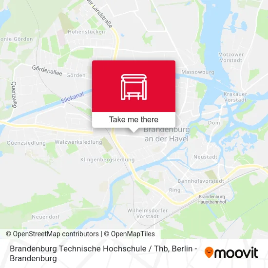 Карта Brandenburg Technische Hochschule / Thb