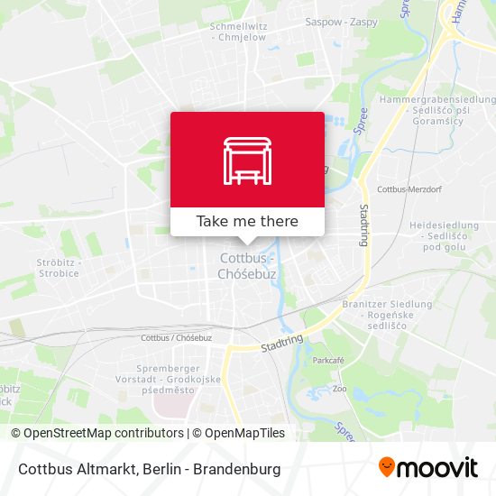 Cottbus Altmarkt map