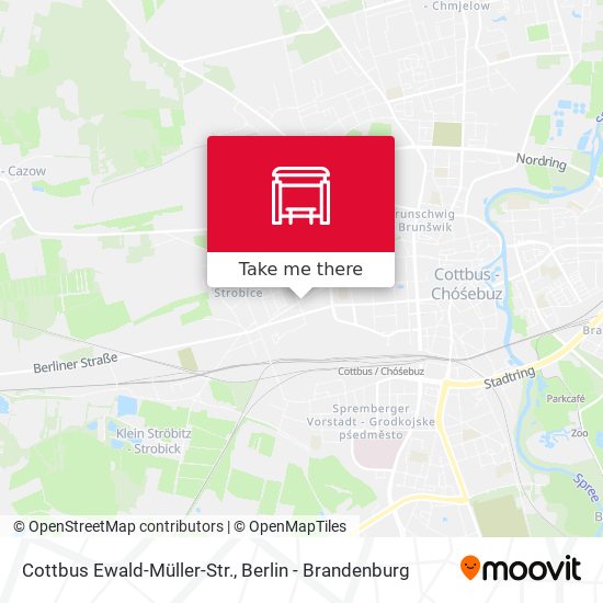 Cottbus Ewald-Müller-Str. map