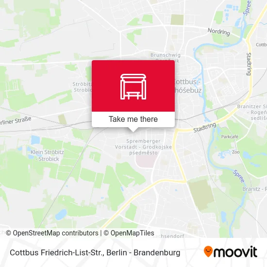 Cottbus Friedrich-List-Str. map