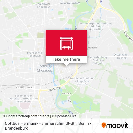 Cottbus Hermann-Hammerschmidt-Str. map