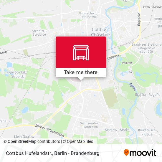 Cottbus Hufelandstr. map