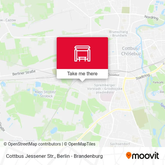 Карта Cottbus Jessener Str.