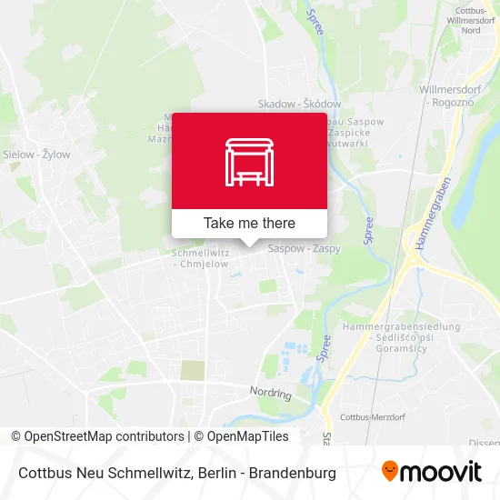 Cottbus Neu Schmellwitz map