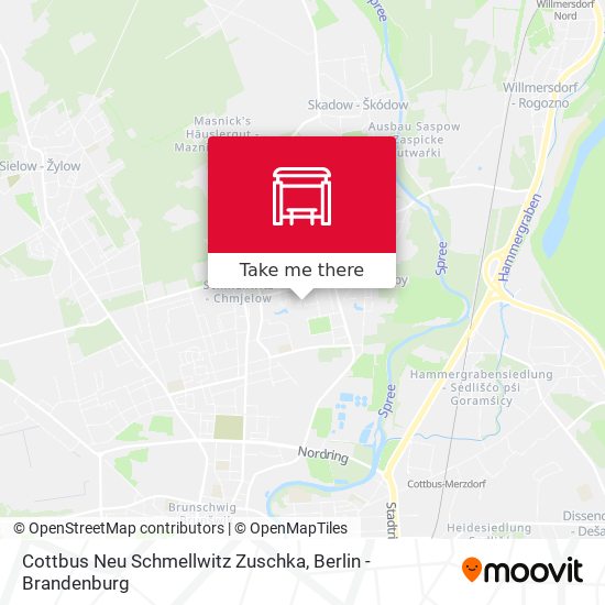 Cottbus Neu Schmellwitz Zuschka map