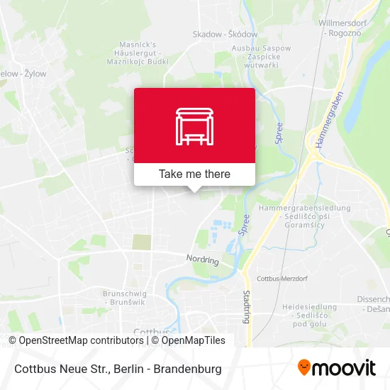 Карта Cottbus Neue Str.