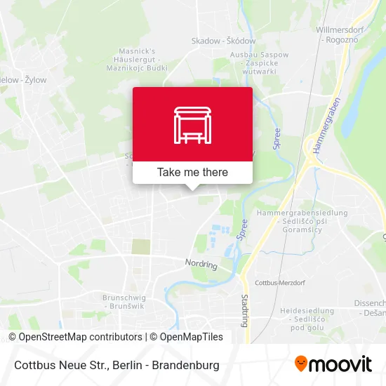 Карта Cottbus Neue Str.