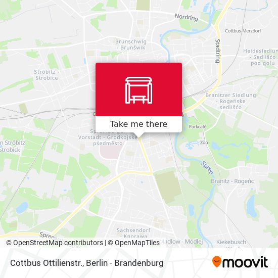 Cottbus Ottilienstr. map