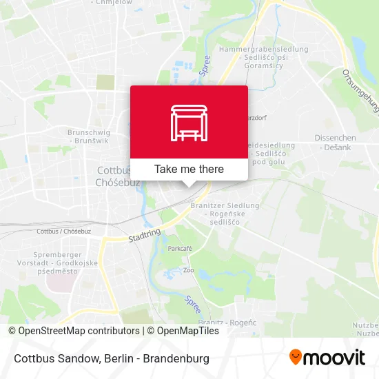 Карта Cottbus Sandow