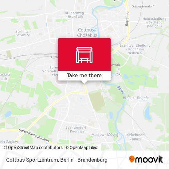 Карта Cottbus Sportzentrum
