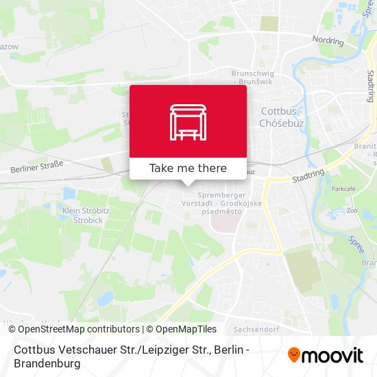 Cottbus Vetschauer Str. / Leipziger Str. map
