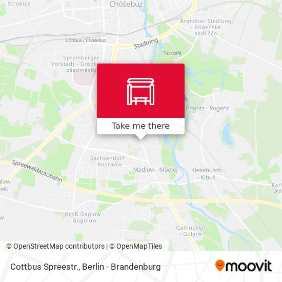 Cottbus Spreestr. map
