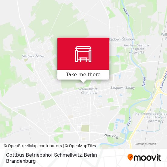 Карта Cottbus Betriebshof Schmellwitz