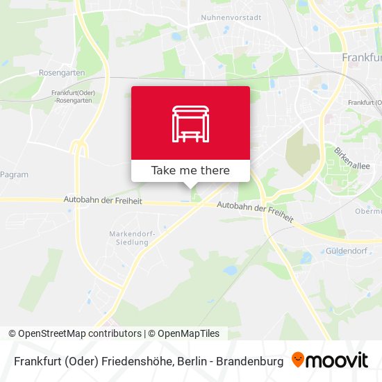 Frankfurt (Oder) Friedenshöhe map