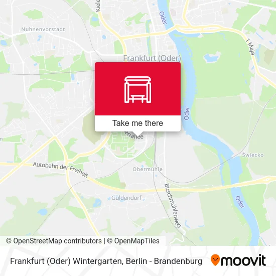 Карта Frankfurt (Oder) Wintergarten