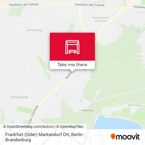 Frankfurt (Oder) Markendorf Ort map
