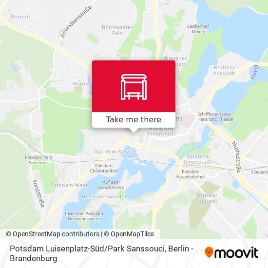 Карта Potsdam Luisenplatz-Süd / Park Sanssouci