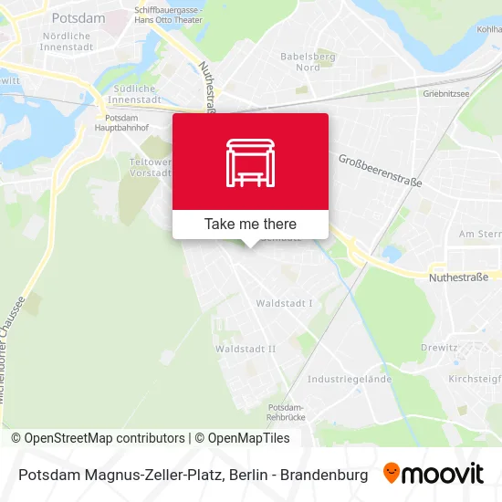 Potsdam Magnus-Zeller-Platz map
