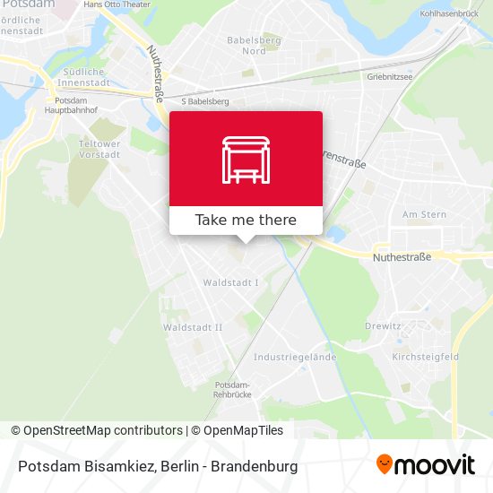Potsdam Bisamkiez map