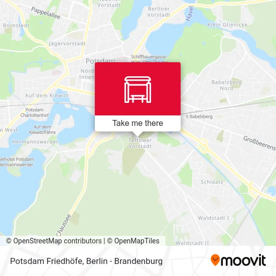 Potsdam Friedhöfe map