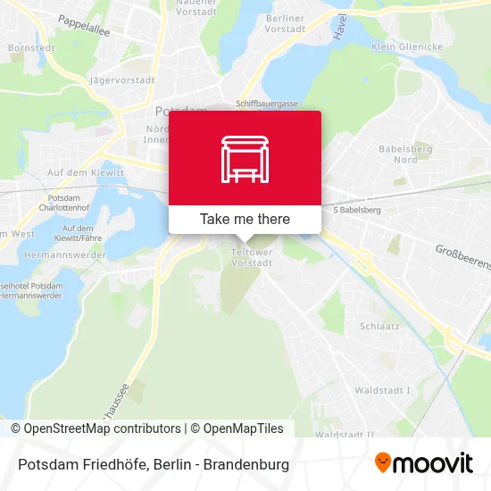 Potsdam Friedhöfe map