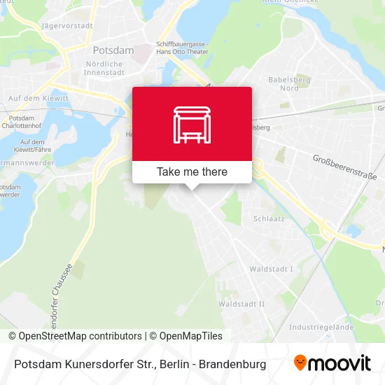 Карта Potsdam Kunersdorfer Str.