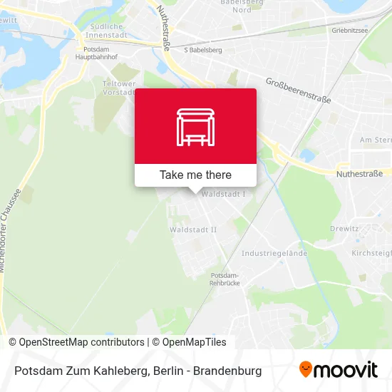 Potsdam Zum Kahleberg map