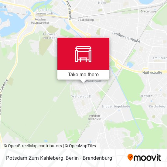 Potsdam Zum Kahleberg map