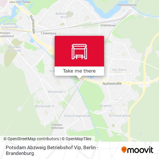 Potsdam Abzweig Betriebshof Vip map