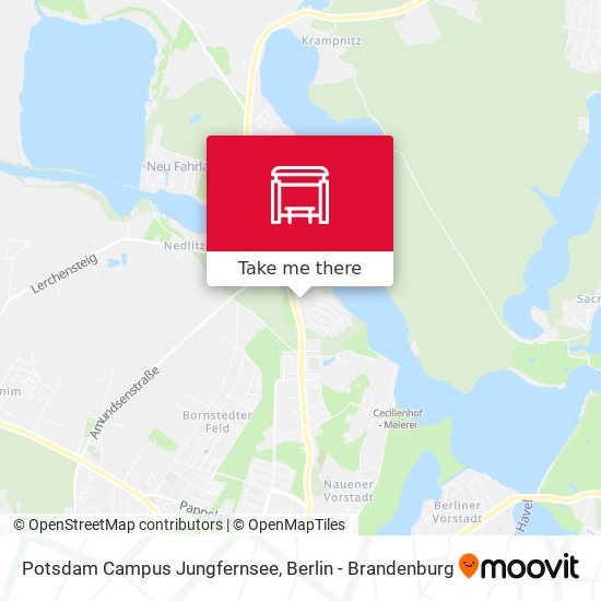 Potsdam Campus Jungfernsee map