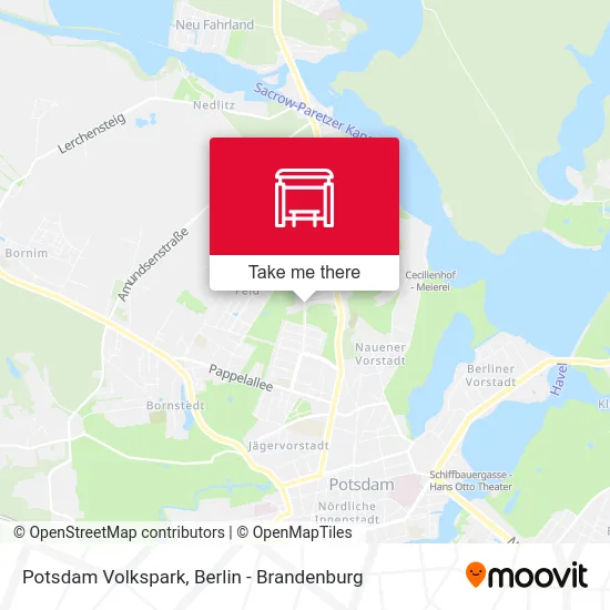Potsdam Volkspark map