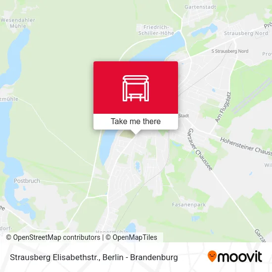 Карта Strausberg Elisabethstr.