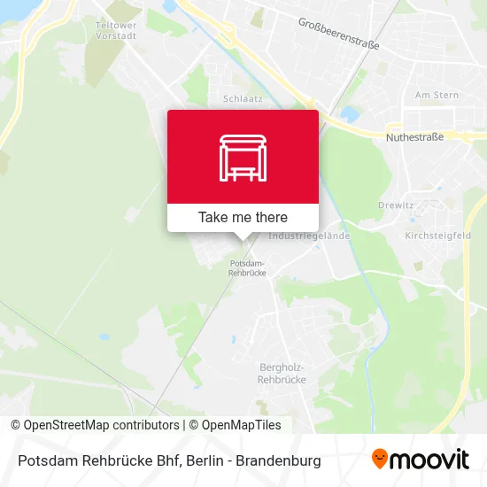 Potsdam Rehbrücke Bhf map