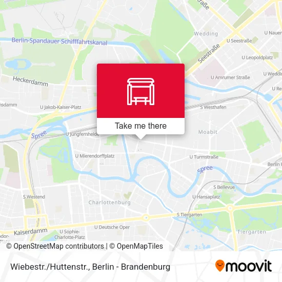 Карта Wiebestr./Huttenstr.