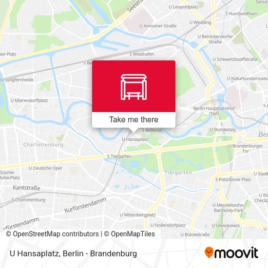 Карта U Hansaplatz