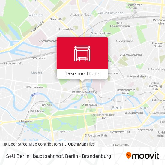 S+U Berlin Hauptbahnhof map