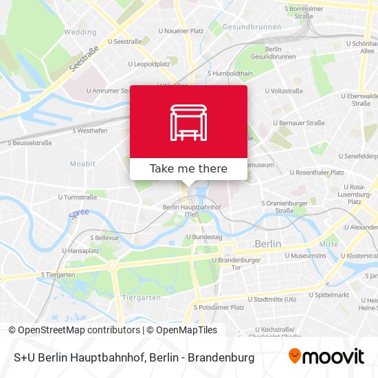 S+U Berlin Hauptbahnhof map