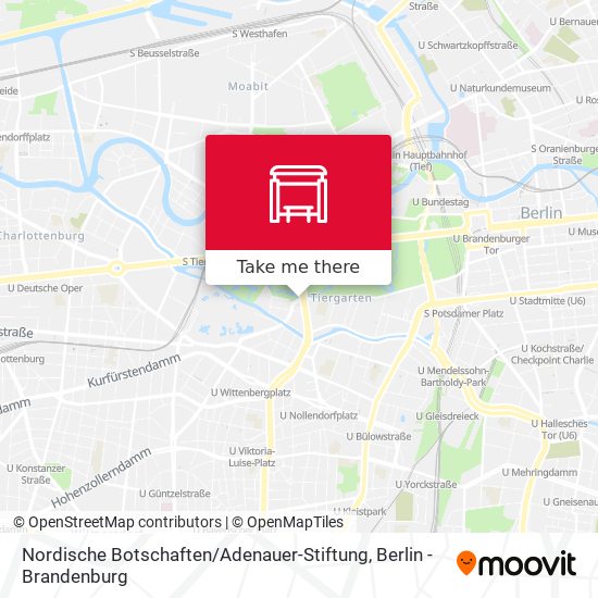 Nordische Botschaften / Adenauer-Stiftung map