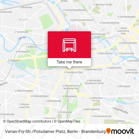 Карта Varian-Fry-Str. / Potsdamer Platz