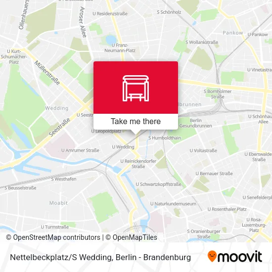 Карта Nettelbeckplatz/S Wedding