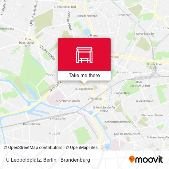 Карта U Leopoldplatz