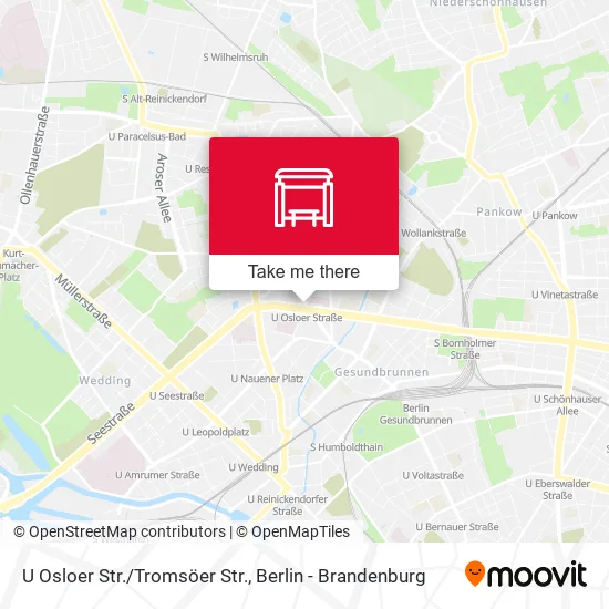 Карта U Osloer Str./Tromsöer Str.