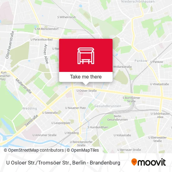 Карта U Osloer Str./Tromsöer Str.