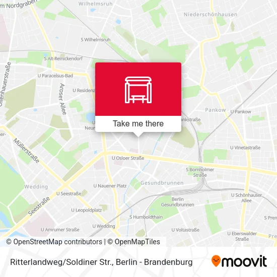 Карта Ritterlandweg/Soldiner Str.