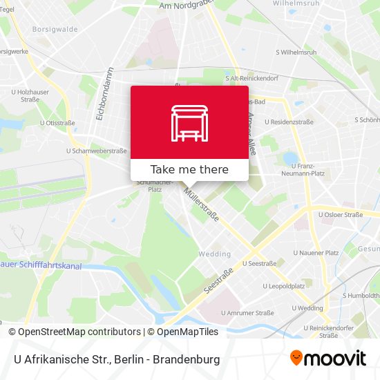 U Afrikanische Str. map