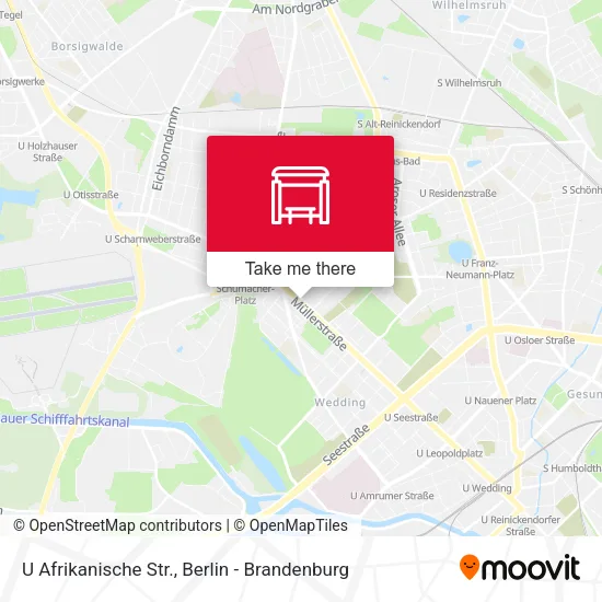 Карта U Afrikanische Str.