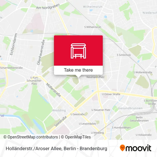 Карта Holländerstr./Aroser Allee
