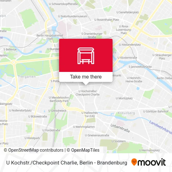 Карта U Kochstr./Checkpoint Charlie