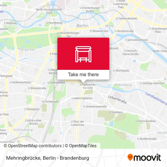 Карта Mehringbrücke
